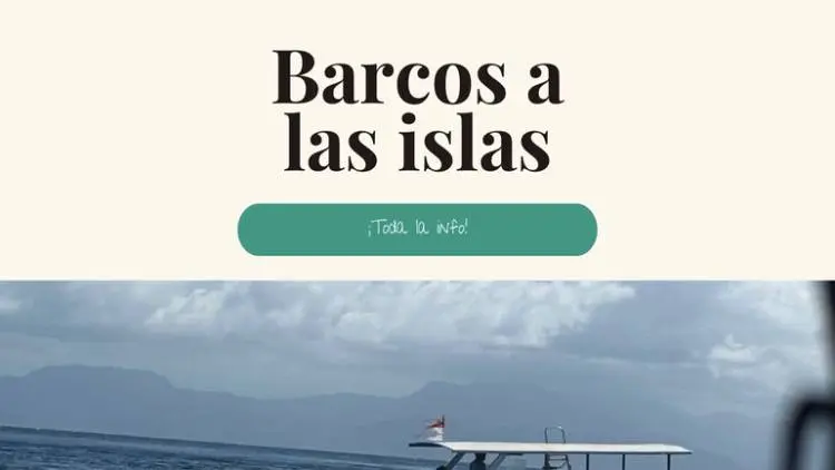 barcos a las islas
