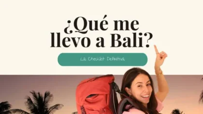 que me llevo a bali